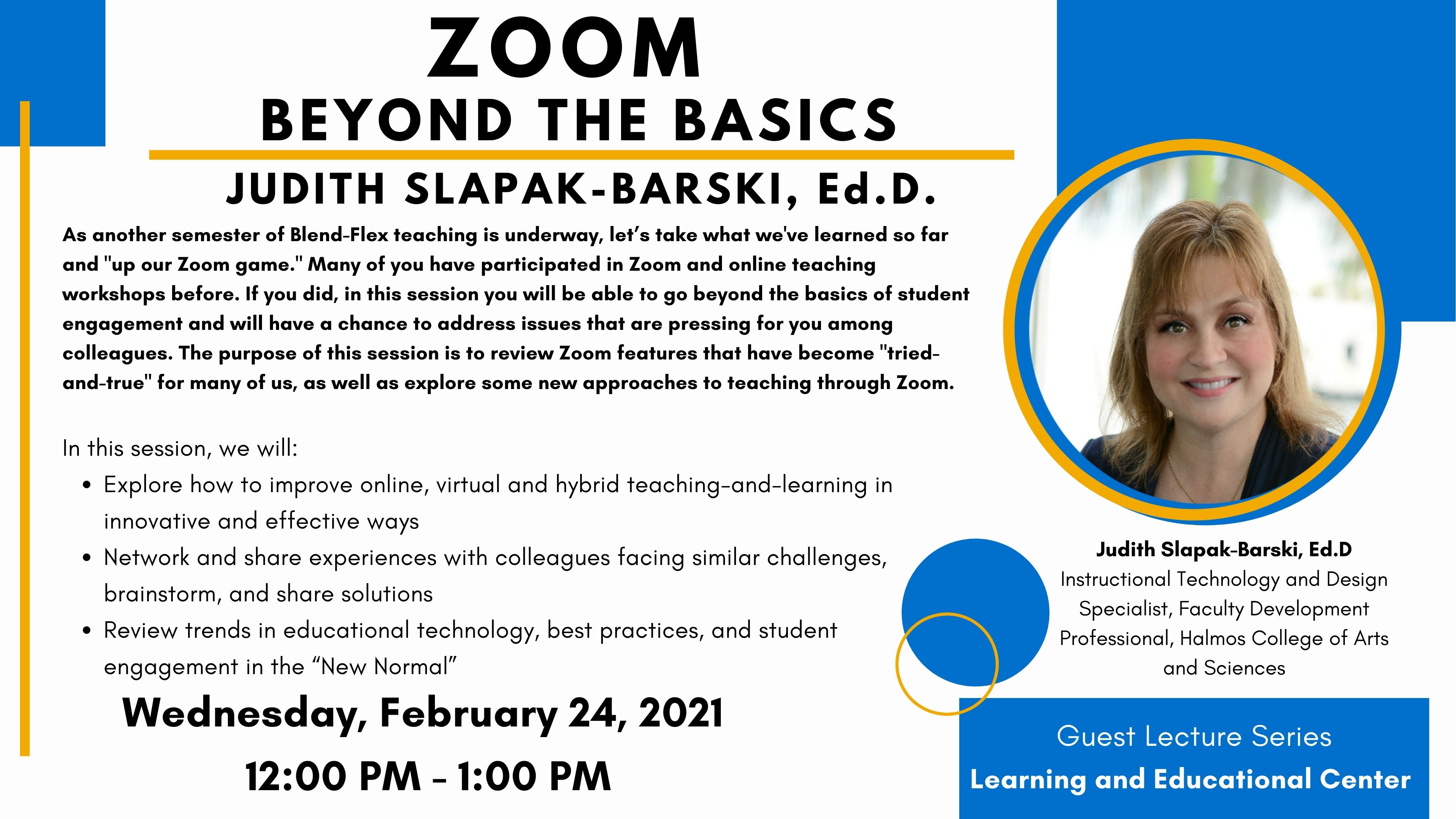 Zoom Beyond Basics Flyer